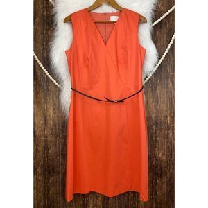 BOSS by Hugo Boss | Coral Pink Shift Dress w/ Belt